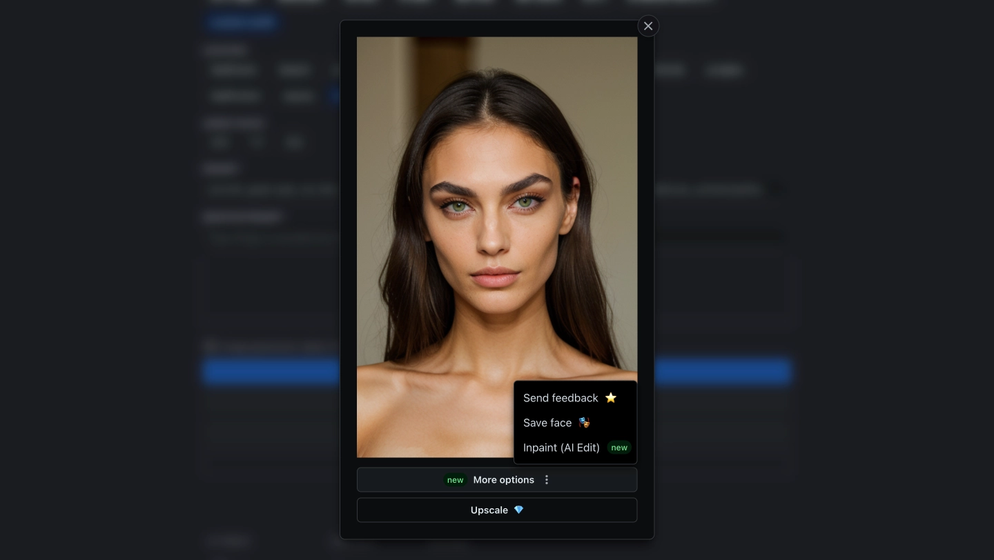saving an ai face